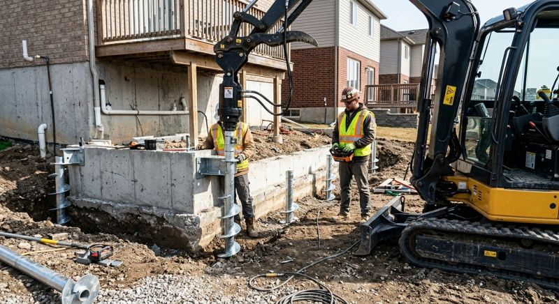 Helical Piers Installation in Lexington, SC