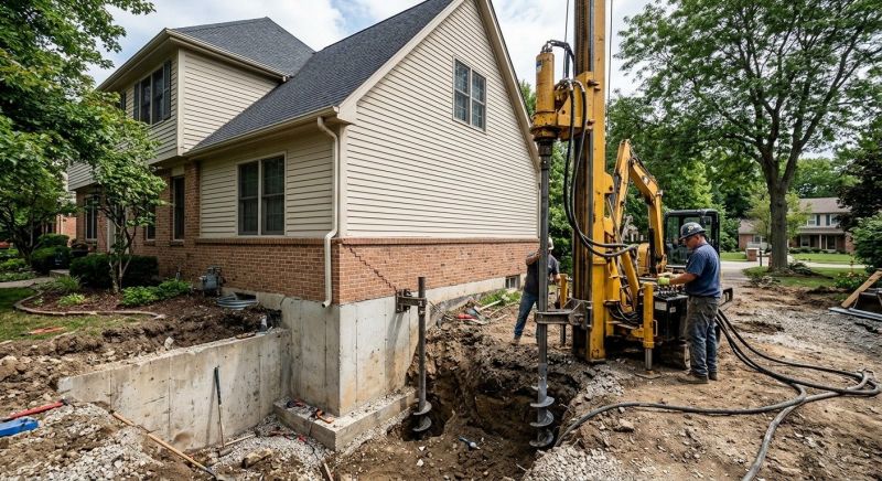 Helical Pile Installation in Lexington, SC